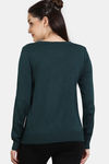 Zivame Comfy Knits Loungewear Top - Atlantic Deep — thumbnail 4